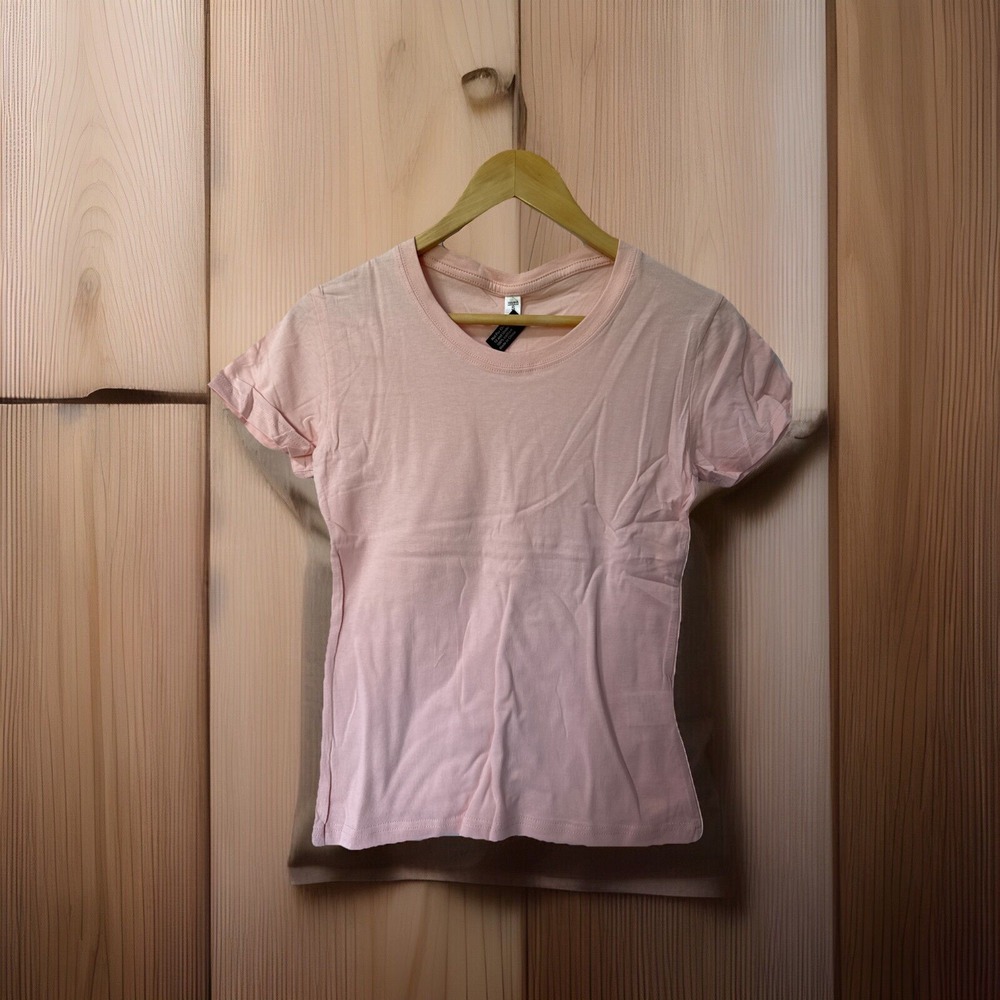 Chuns Junior Teens T-Shirt 100% Cotton Fitted Sleeves Tee Small Pink